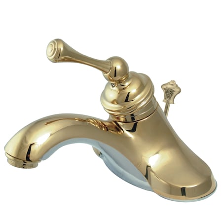 Kingston Brass 4" Centerset Bathroom Faucet, Polished Brass KB3542